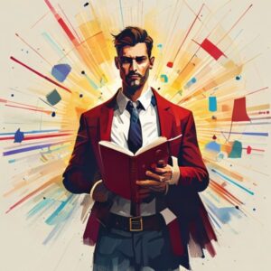 Open Source Contribution Guide showing Git workflow and pull request process